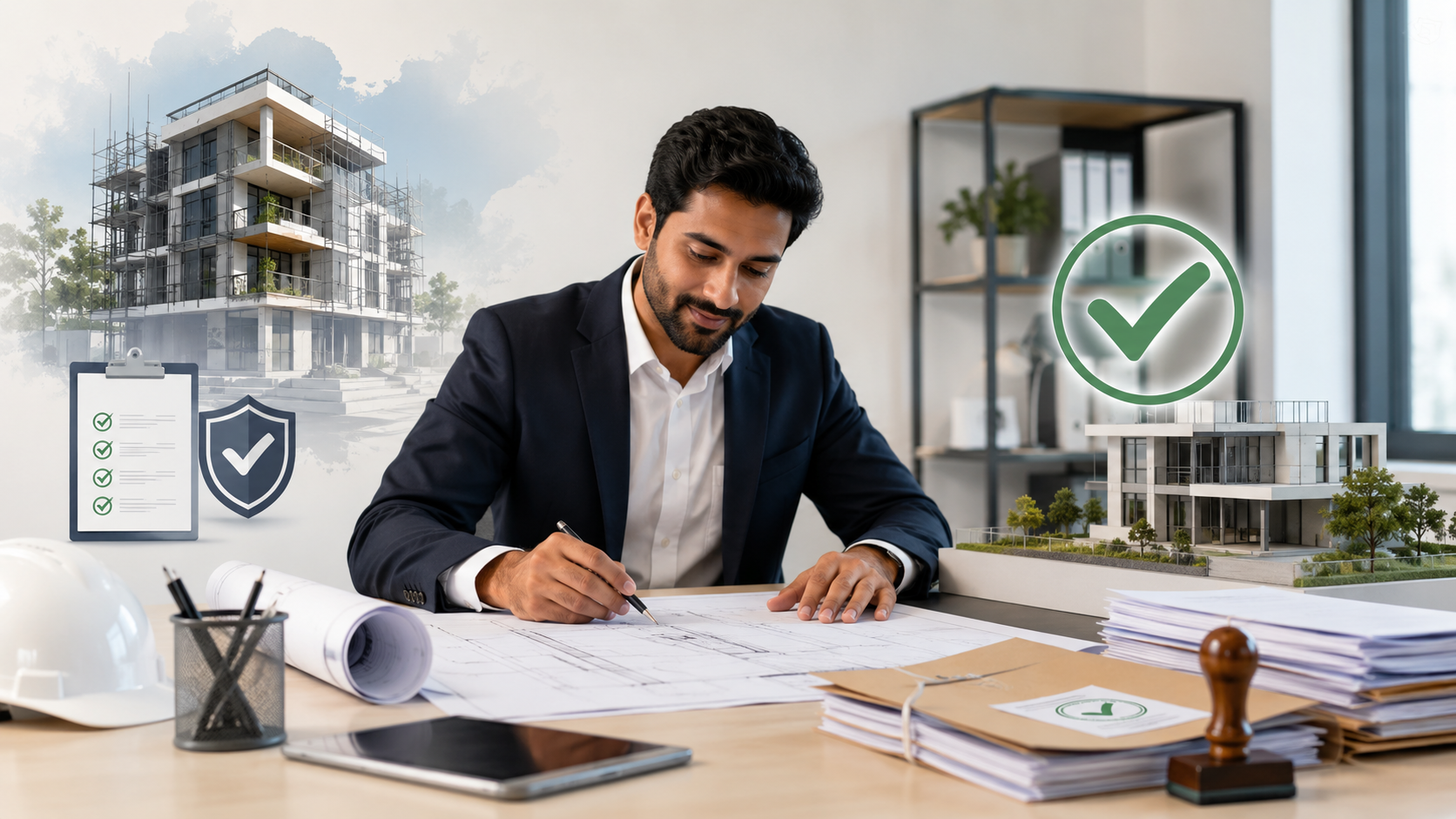 Official building approval and plan sanction documentation